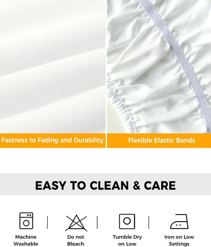 Yellow Lemons Bed Skirt Queen Size 16 Inch Drop, Adjustable Elastic Wrap Around Bed Skirts Easy Fitting Dust Ruffle Bedskirt Bed Frame Cover Summer Citrus Fruits Leaves Country Vintage